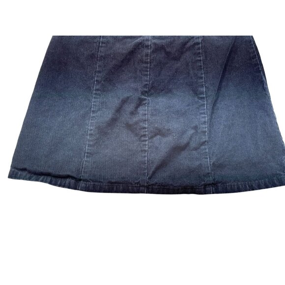 BDG Urban Outfitters Corduroy Mini Skirt Button-Front A-Line M Black Y2K - Picture 8 of 9
